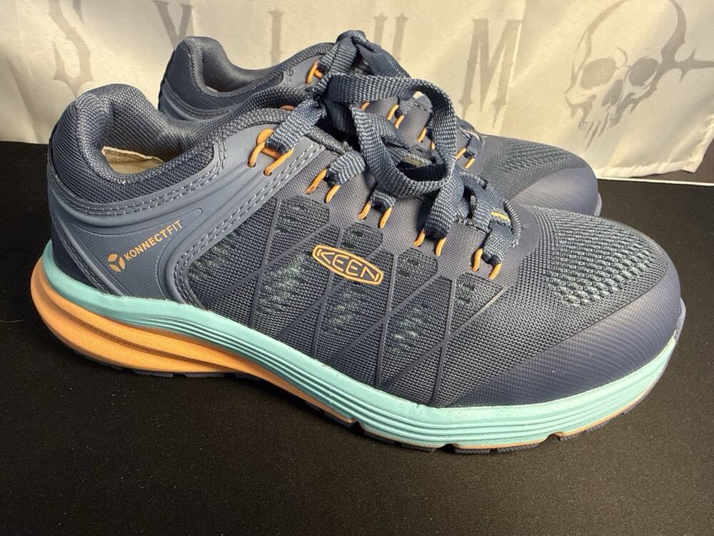 KEEN Utility Vista Energy Low Work Shoes Blue/Orange Women’s Size 5W MSRP $125